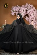 Pocket Sleeves Abaya - version : 8 -------Black