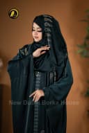Zafran Abaya-------version--6-------Sea Green