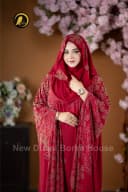 Pocket Sleeves Abaya - version : 9 -------Maroon