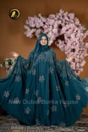 Pocket Sleeves Abaya - version : 9 -------Sea Green